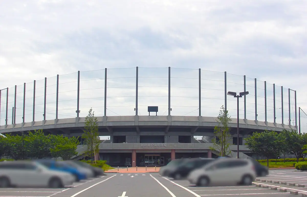 県立柏の葉公園野球場の外観
