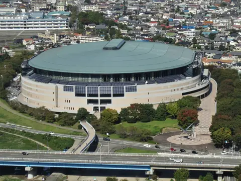 日本トーターグリーンドーム前橋の外観