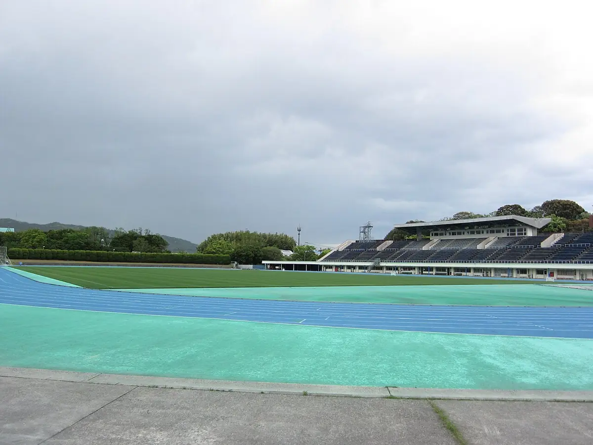 延岡市西階陸上競技場の外観